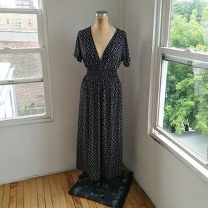 Jon & Anna Maxi Dress, Size M, Black & White